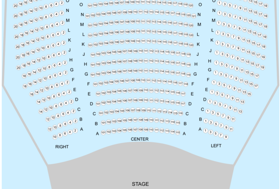 Count Basie Theatre Seating Map